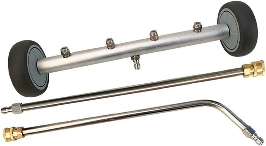 BLONWINER 16-Inch Undercarriage Pressure Washer: Dual-Purpose Car & Driveway Cleaner with Extension Wands, 4000 PSI – Perfect for Canadians!