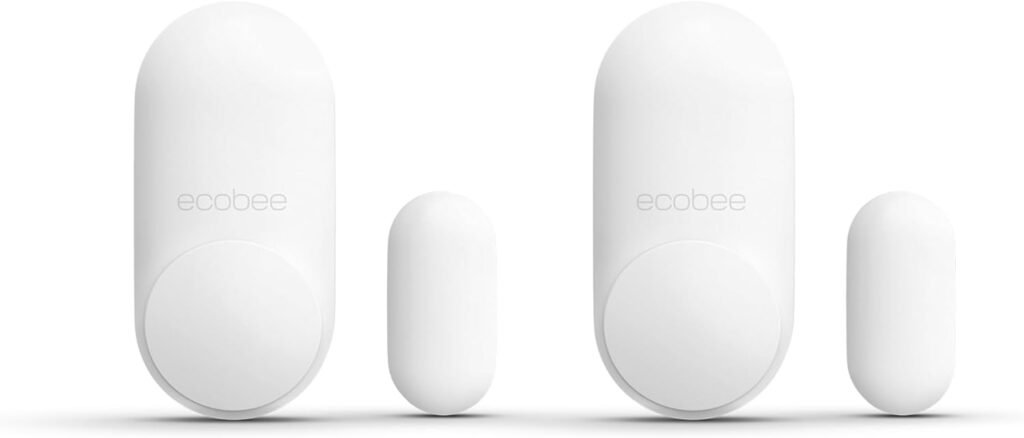 Boost Home Security & Save Energy: ecobee Smart Sensor 2-Pack for Doors & Windows – Compatible with ecobee Thermostats in Canada