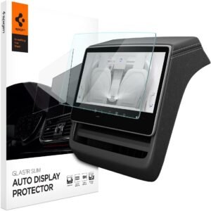 Spigen Matte Tempered Glass Screen Protector for Tesla Model 3 & Model Y Juniper Rear Touchscreen (2024-2026)