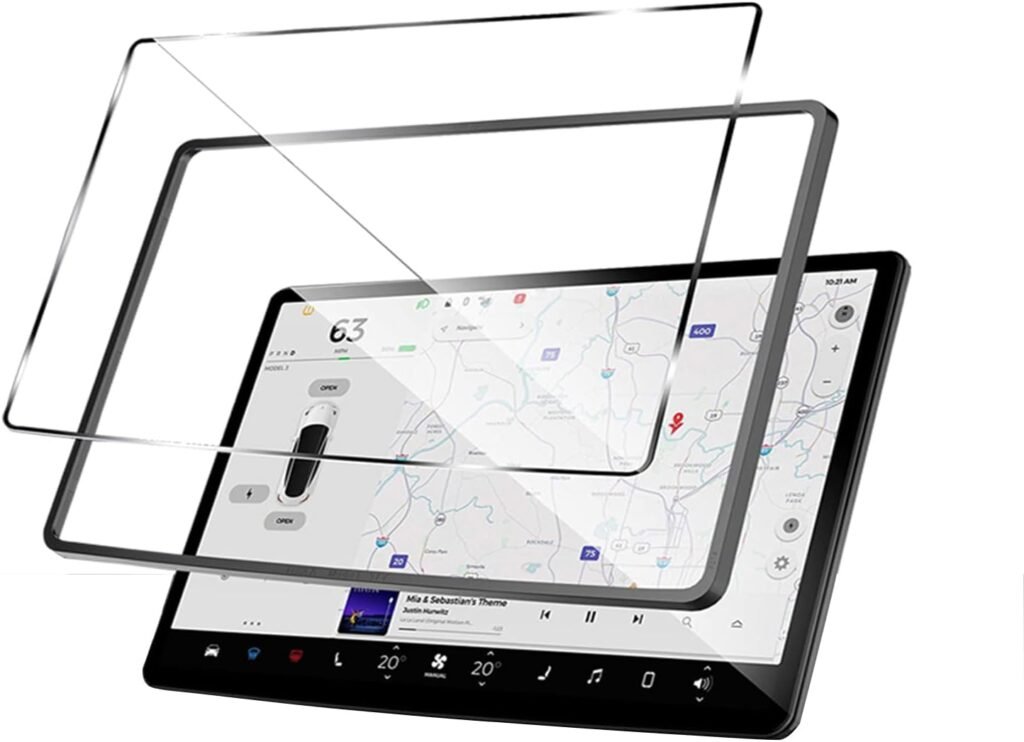 Buy Tesla Model Y & 3 Tempered Glass Screen Protector Kit (2017-2024) in Canada