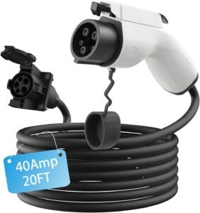 40A BESENERGY EV Charger Extension Cable for All SAE J1772 Vehicles – 20ft, 220V-240V (Canada) 40A BESENERGY EV Charger Extension Cable for All SAE J1772 Vehicles – 20ft, 220V-240V (Canada)