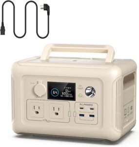 ALLPOWERS R600 Beige: 299Wh Portable Power Station with UPS & Fast Charge for Canada