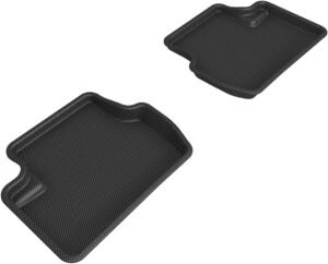 2020-2021 Tesla Model S 2nd Row Black 3D MAXpider Kagu Floor Mat – Custom Fit for Canadians