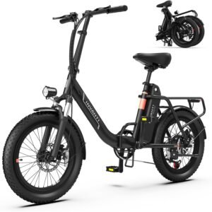 INVANTI 1000W Electric Bike for Canadians: Fast, Foldable, Fat Tire E-Bike with 72KM Range