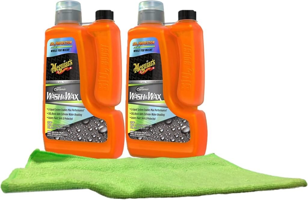 Meguiar’s Hybrid Ceramic Wash & Wax Bundle with Microfiber Cloth – Perfect for Canadians! Meguiar’s Hybrid Ceramic Wash & Wax Bundle with Microfiber Cloth – Perfect for Canadians!