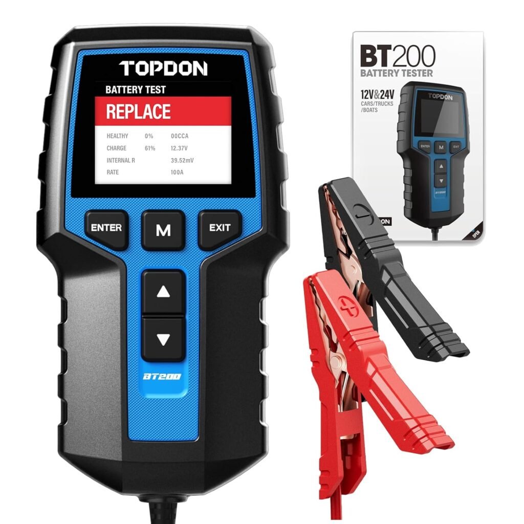 TOPDON BT200: Ultimate 12V/24V Car Battery & Alternator Tester for Canadians