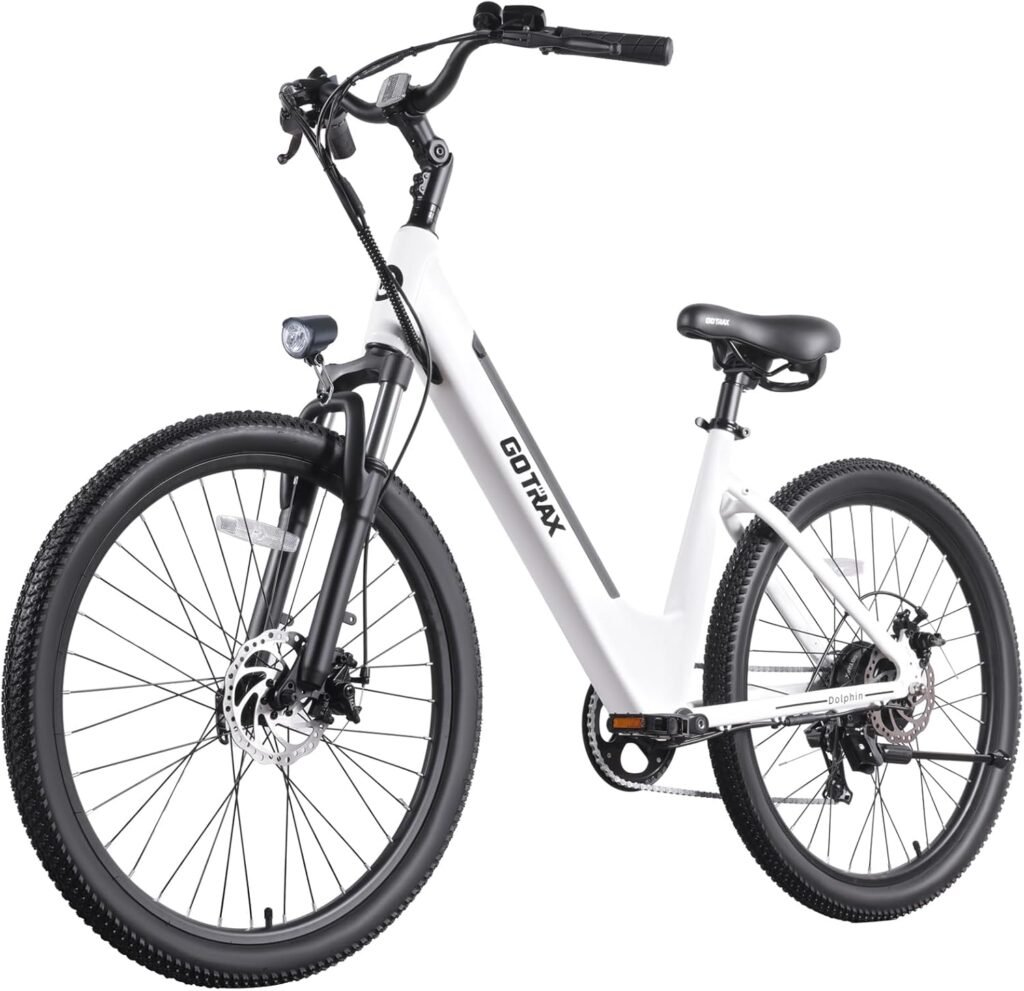 Explore Canada with Gotrax Dolphin 26″ E-Bike: 48Km Range, 31Km/h Speed, 500W Power
