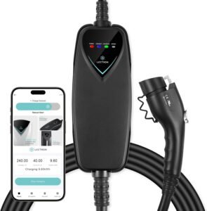 Portable Lectron Level 2 EV Charger with WiFi – 240V/40A, NEMA 14-50, 16ft Cord for J1772 Cars in Canada