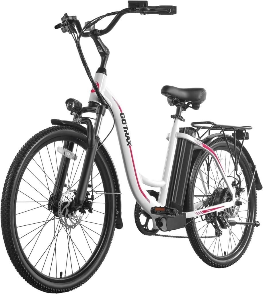 Explore Canada with the Gotrax EBE6 26″ Electric Mountain Bike: 88KM Range, 25km/h Speed, 500W Power, 7-Speed, and Front Shock Absorber