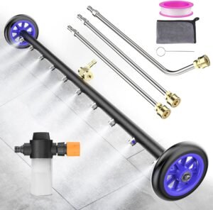 Powerful Aihand 35” Undercarriage Pressure Washer with Foam Cannon & 10 Nozzles – Perfect for Canadian Cars