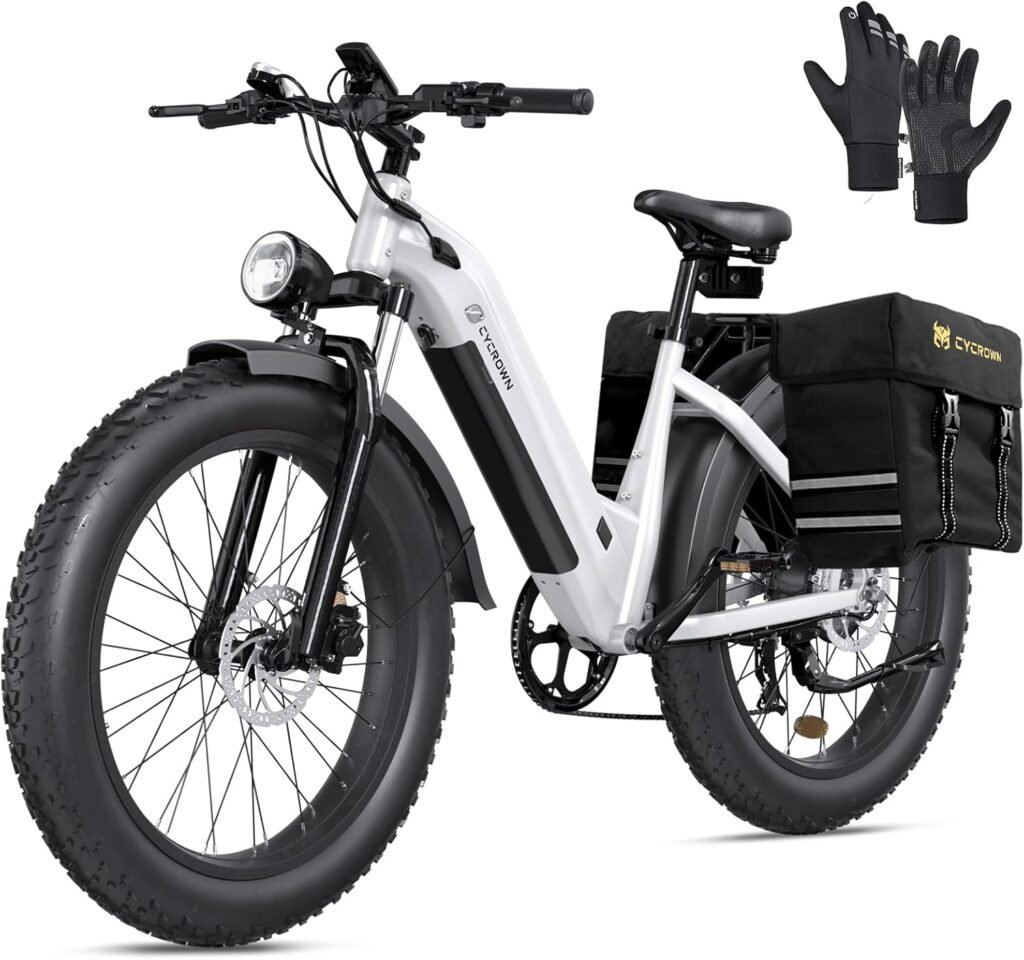 CYCROWN CycVerve: 1000W Fat Tire Electric Bike for Canadians – 120KM Range, 45KMH Speed