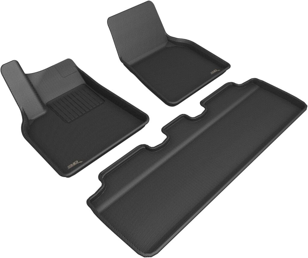 Custom 3D MAXpider Kagu Floor Mats for Tesla Model Y (2021-2025) – Black, Canada