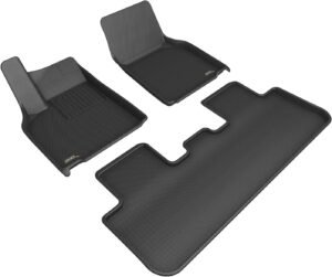 Custom 3D MAXpider Kagu Floor Mats for Tesla Model Y – Full Set, Black (Juniper 2026)