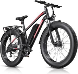 Powerful 1000W Electric Bike for Canadians: 25MPH, 60-Mile Range, 48V Battery, Fat Tires, and UL Certified