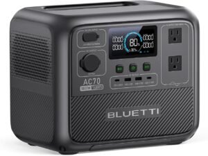 BLUETTI AC70 Solar Generator: 768Wh Backup for Canadian Off