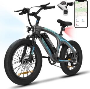 Gyrocopters Zapphire: 20″ Fat Tire Electric MTB for Canadians – 32Km/h, 91Km Range, GPS Tracker, UL2849 Safe