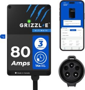 Grizzl-E Ultimate 80A Fastest EV Charger: UL Certified, Indoor/Outdoor, Classic Black – Canada