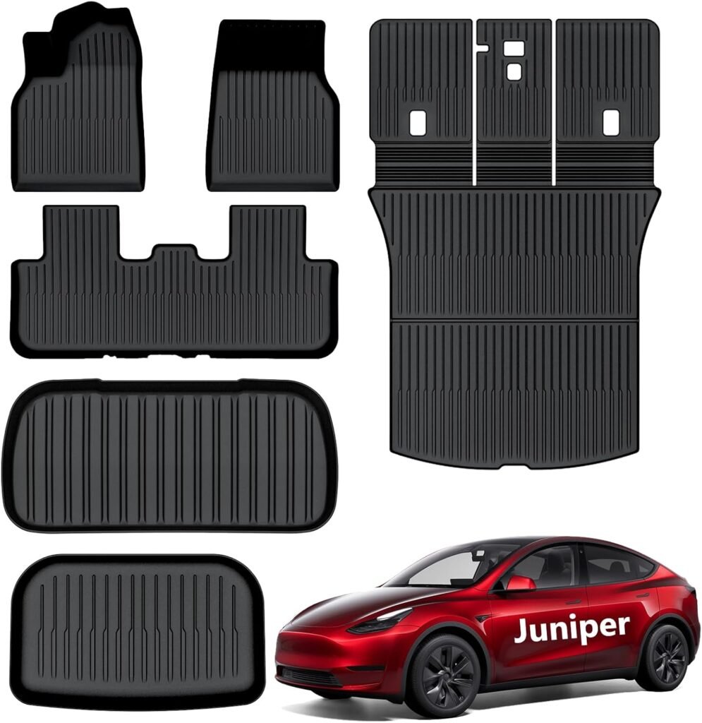 2025-2026 Tesla Model Y All-Weather Floor Mats & Cargo Liners – Odorless, Anti-Slip TPE for Canadians 2025-2026 Tesla Model Y All-Weather Floor Mats & Cargo Liners – Odorless, Anti-Slip TPE for Canadians
