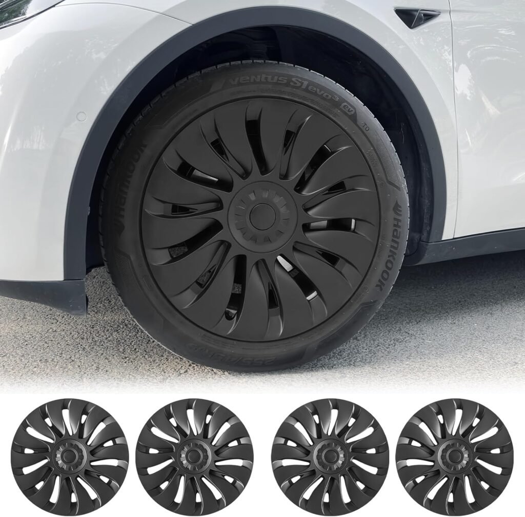 Tesla Model Y 19-Inch Storm Wheel Covers (2020-2024) – 4PCS Hubcaps for Canadians