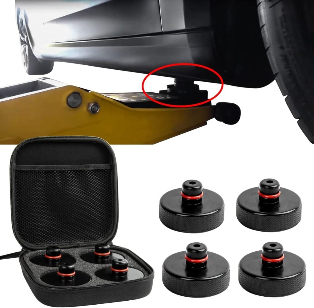 Psler Tesla Jack Pad Set: 4-Pack Lifting Pucks for Model 3/Y/X/S – Durable Tire Lift Accessories in Canada