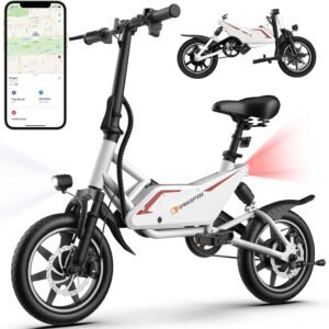 GYROCOPTERS Frost Electric Bike: UL2849 Certified Folding Ebike for Canadians | 350W Motor | 14″ Tires | 25km/h Speed | 60km Range