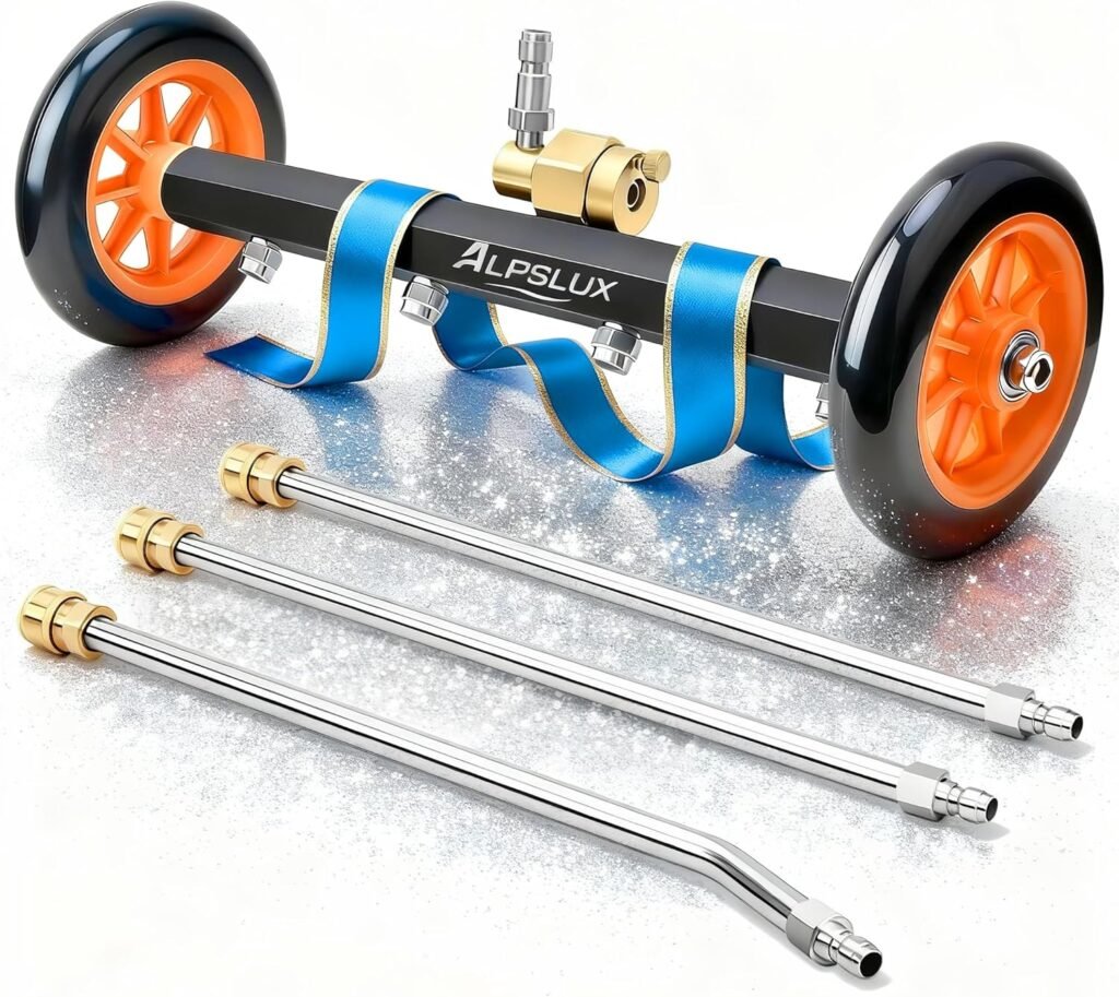 Boost Your Pressure Washer: 16-Inch Undercarriage Cleaner with 3 Extension Wands for Canadians – 4000 PSI