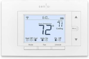 Emerson Sensi St55u Smart Wi-Fi Thermostat, White Emerson Sensi St55u Smart Wi-Fi Thermostat, White