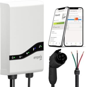 Emporia Pro Level 2 EV Charger: 48 Amp Fast Charging Station for Canadian Homes