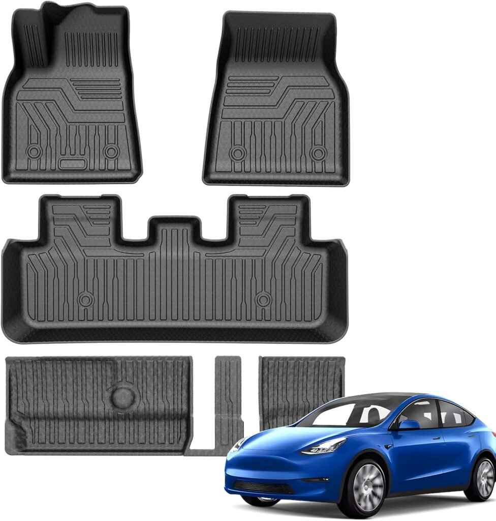 All-Weather FIILINES Floor Mats for Tesla Model Y 7-Seater (2020-2025) All-Weather FIILINES Floor Mats for Tesla Model Y 7-Seater (2020-2025)