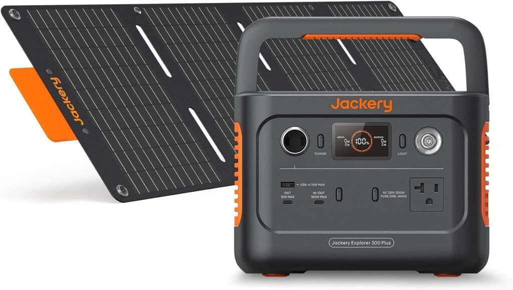 Compact Jackery Solar Generator 300 Plus: 288Wh Portable Power for RVs & Camping in Canada