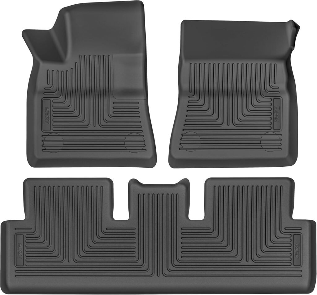 Husky Liners Weatherbeater Floor Mats for 2017-2024 Tesla Model 3 – Black, 3