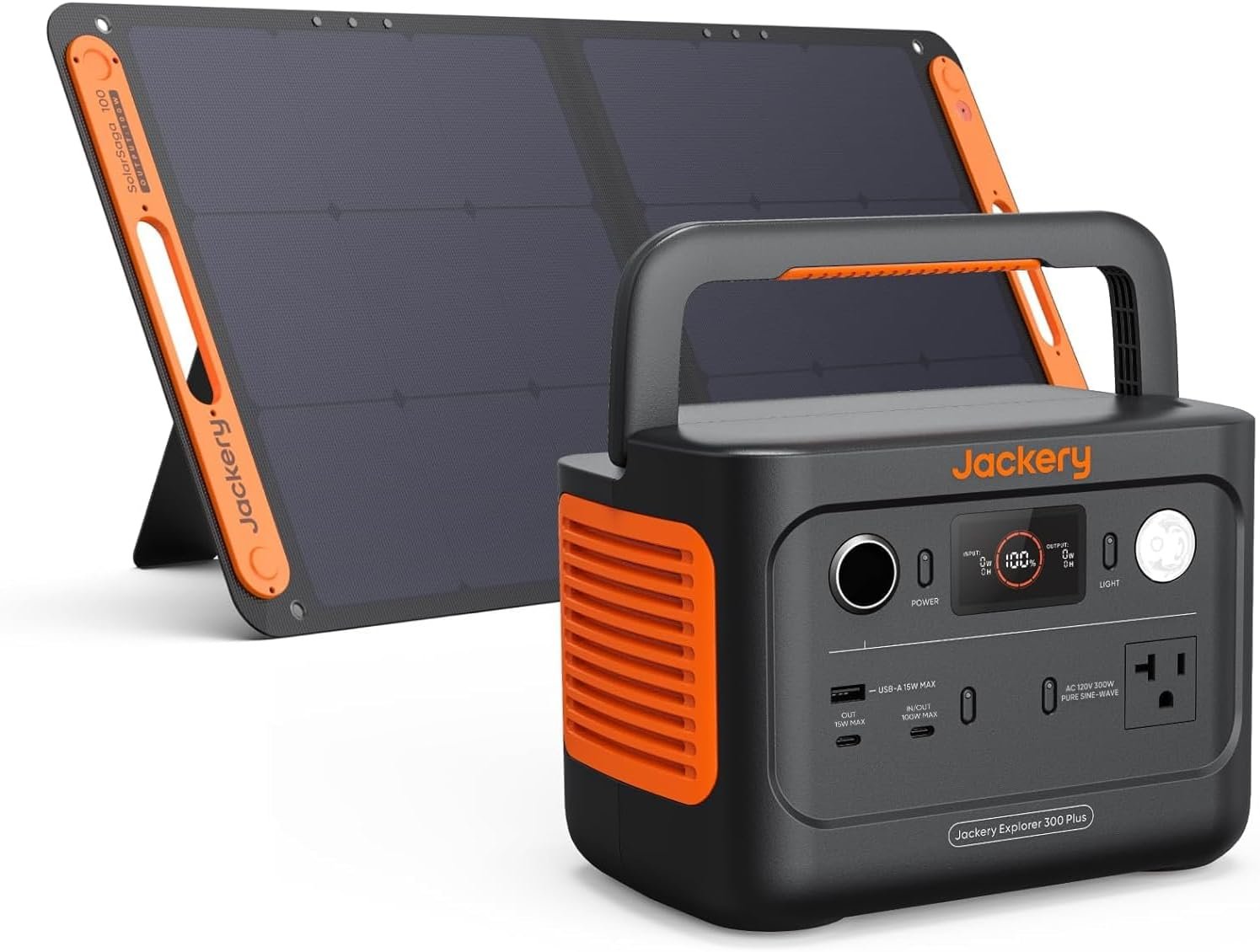 Jackery Solar Generator 300 Plus: Lightweight 288Wh Power Station with 100W Solar Panel for RV, Camping & Emergencies in Canada Jackery Solar Generator 300 Plus: Lightweight 288Wh Power Station with 100W Solar Panel for RV, Camping & Emergencies in Canada