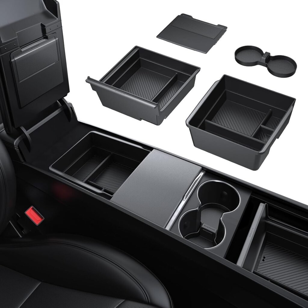 Shop BASENOR 4PCS 2026 Tesla Model Y/3 Console Organizer for Canadians